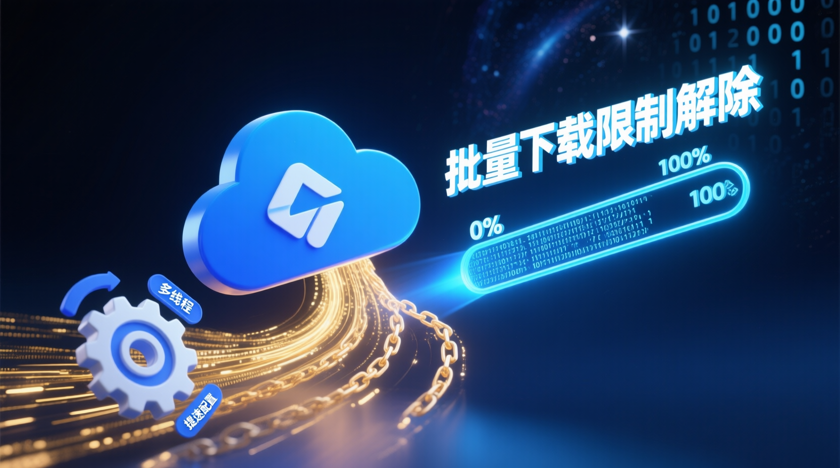 百度网盘批量下载限制解除方法:多线程提速配置全流程